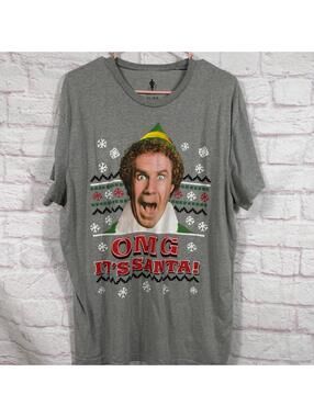 Elf Movie XL Graphic T-Shirt - OMG It's Santa!